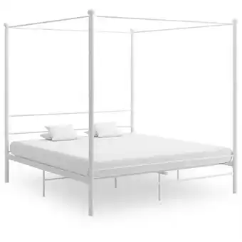 ManoMano Bonnevie - Himmelbett Weiß Metall 180x200 cm vidaXL844363 Angebot