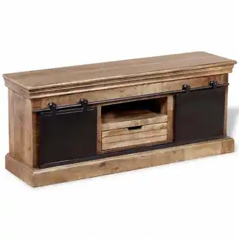 ManoMano Bonnevie - TV-Schrank,TV-Möbel mit 2 Schiebetüren Mangoholz Massiv 110x30x45 cm vidaXL Angebot