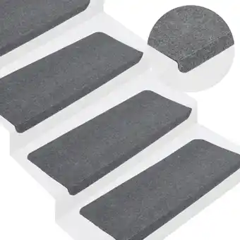 ManoMano Bonnevie - Stufenmatten Selbstklebend 15 Stk. 65x24,5x3,5 cm Grau vidaXL255771 Angebot