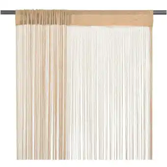 ManoMano Bonnevie - Fadenvorhänge 2 Stk. 100 x 250 cm Beige vidaXL834162 Angebot