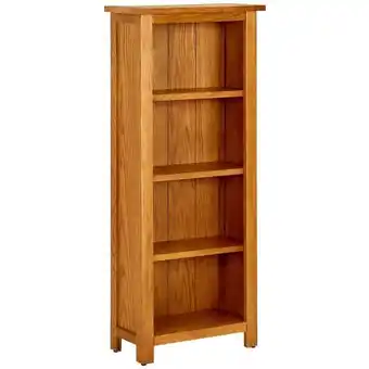 ManoMano Bonnevie - Bücherregal,Standregal 4 Fächer 45x22x110 cm Massivholz Eiche vidaXL Angebot