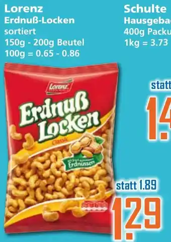 Klaas und Kock Lorenz Erdnuß Locken 150-200g Beutel Angebot