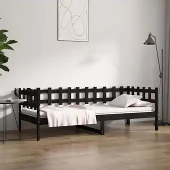 ManoMano Bonnevie - Tagesbett,Gästebett Schwarz 80x200 cm Massivholz Kiefer vidaXL Angebot