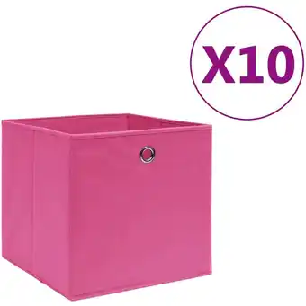 ManoMano Bonnevie - Aufbewahrungsboxen 10 Stk. Vliesstoff 28x28x28 cm Rosa vidaXL464246 Angebot