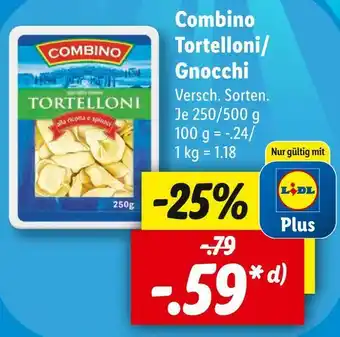 Lidl Combino tortelloni/gnocchi Angebot