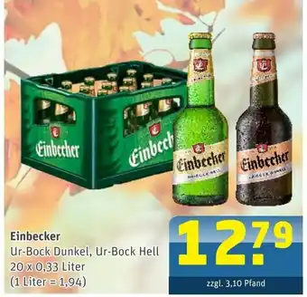 Getränke Arena Einbecker Ur-Bock Dunkel, Ur-Bock Hell 20x0,33L Angebot