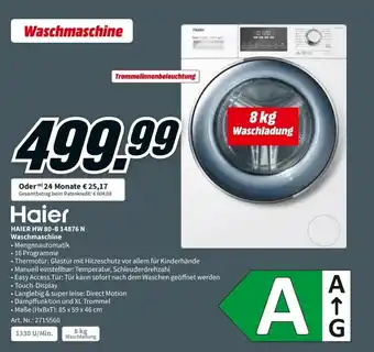MediaMarkt Haier HW 80-B 14876 N Waschmaschine Angebot