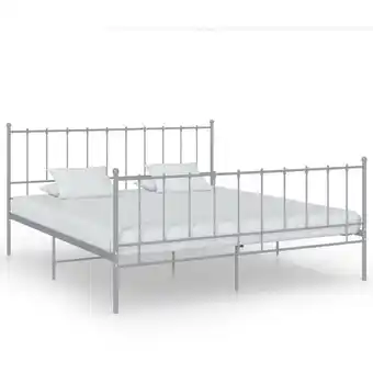 ManoMano Bonnevie - Bett Grau Metall 200x200 cm vidaXL252200 Angebot