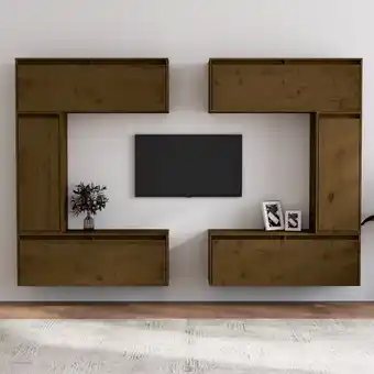 ManoMano Bonnevie - TV-Schränke 6 Stk. TV-Möbel Honigbraun Massivholz Kiefer vidaXL Angebot