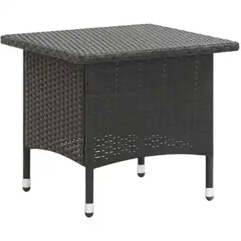 ManoMano Bonnevie - Teetisch Schwarz 50 x 50 x 47 cm Poly Rattan vidaXL784791 Angebot