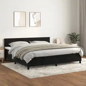 ManoMano Bonnevie - Boxspringbett,Schlafzimmerbett mit Matratze Schwarz 200x200 cm Samt vidaXL38042 Angebot