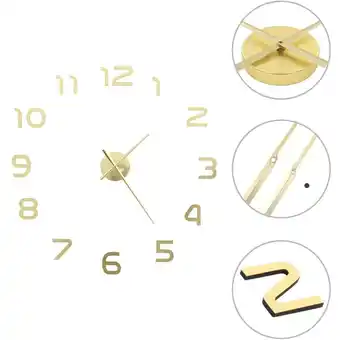 ManoMano Bonnevie - 3D-Wanduhr Modernes Design 100 cm xxl Golden vidaXL595021 Angebot