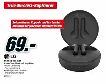 MediaMarkt LG Tone HBS-FN4 In Ear True Bluetooth Kopfhörer Angebot