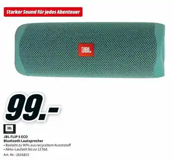 MediaMarkt JBL Flip 5 ECO Bluetooth Lautsprecher Angebot