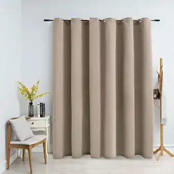 ManoMano Bonnevie - Verdunkelungsvorhang mit Metallösen Beige 290 x 245 cm vidaXL553480 Angebot