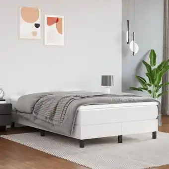 ManoMano Bonnevie - Boxspringbett,Doppelbett Weiß 120x200 cm Kunstleder vidaXL Angebot