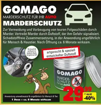 Marktkauf Gomago Marderschutz für Ihr Auto Marderschutz Angebot