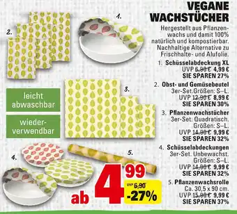 Marktkauf Vegane Wachstücher Angebot