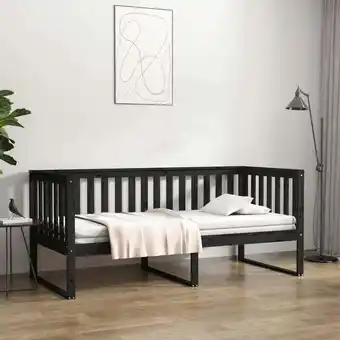 ManoMano Bonnevie - Tagesbett,Gästebett Schwarz 90x190 cm Massivholz Kiefer vidaXL Angebot