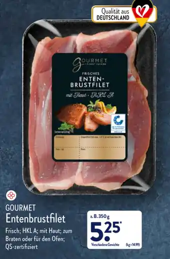 Aldi Nord Gourmet Entenbrustfilet 350g Angebot