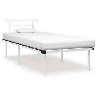 ManoMano Bettgestell,Schlafzimmerbett Weiß Metall 90x200 cm vidaXL Angebot