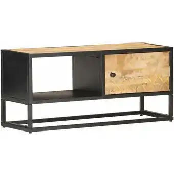 ManoMano Bonnevie - TV-Schrank,TV-Möbel mit Geschnitzter Tür 90x30x40 cm Raues Mangoholz vidaXL Angebot