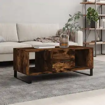 ManoMano Bonnevie - Couchtische Kaffeetisch Räuchereiche 102x50x40 cm Holzwerkstoff vidaXL Angebot