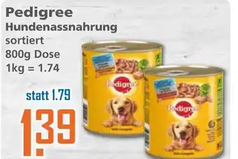 Klaas und Kock Pedigree Hundenassnahrung 800g Angebot