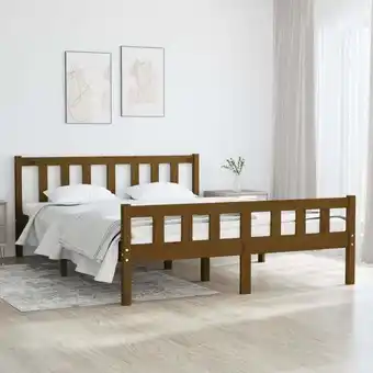 ManoMano Bonnevie - Massivholzbett,Schlafzimmerbett,Doppelbett Honigbraun 135x190 cm vidaXL Angebot