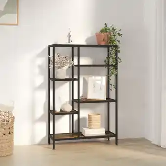 ManoMano Bonnevie - Bücherregal,Standregal 80x30x120 cm Stahl und Holzwerkstoff vidaXL Angebot