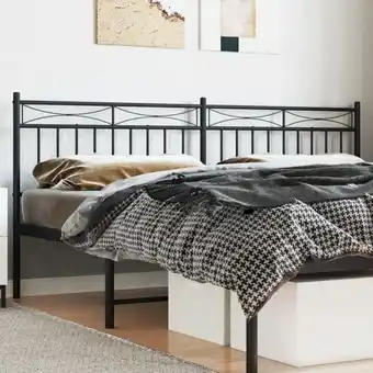 ManoMano Bonnevie - Kopfteil Metall Schwarz 200 cm vidaXL67135 Angebot