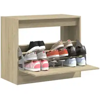 ManoMano Schuhschrank Sonoma-Eiche 80x42x69 cm Holzwerkstoff vidaXL628379 Angebot