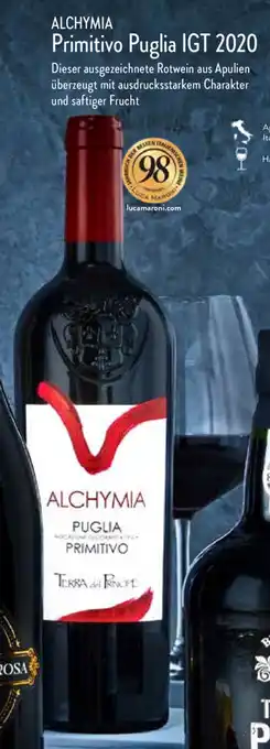 Aldi Nord Alchymia Primitivo Puglia IGT 2020 Angebot