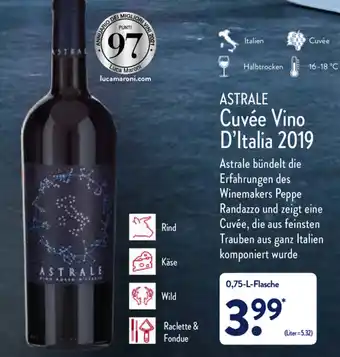 Aldi Nord Astrale Cuvée Vino D'Italia 2019 Angebot