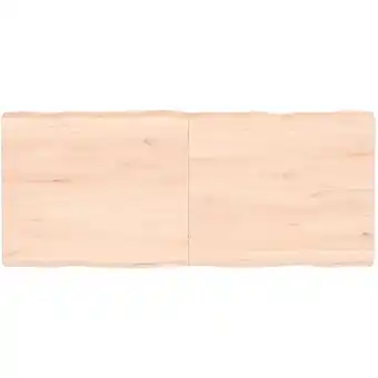 ManoMano Bonnevie - Tischplatte,Schreibtischplatte 140x60x6 cm Massivholz Eiche Unbehandelt Baumkante vidaXL Angebot