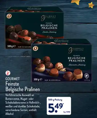 Aldi Nord Gourmet Feinste Belgische Pralinen 500g Angebot