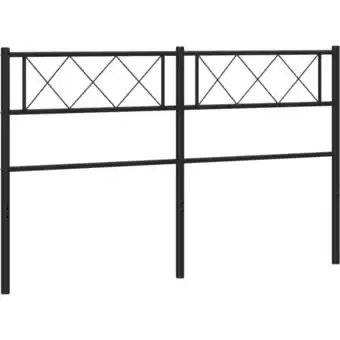 ManoMano Bonnevie - Kopfteil,Betthaupt Metall Schwarz 150 cm vidaXL Angebot