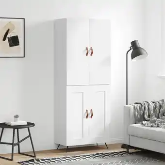 ManoMano Bonnevie - Highboard,Kommode Hochglanz-Weiß 69,5x34x180 cm Holzwerkstoff vidaXL Angebot