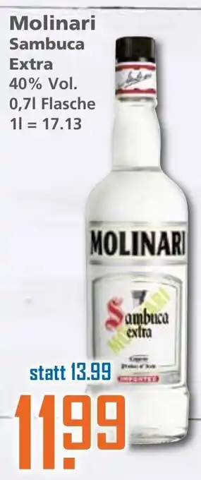 Klaas und Kock Molinari Sambuca extra 0,7L Angebot