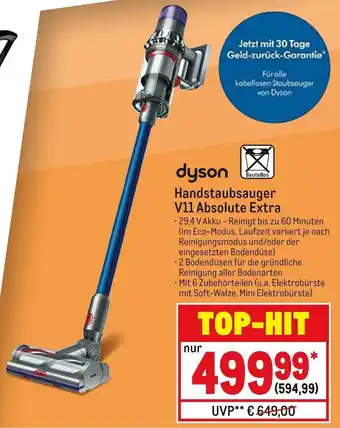 METRO Dyson Handstaubsauger V11 Absolute Extra Angebot