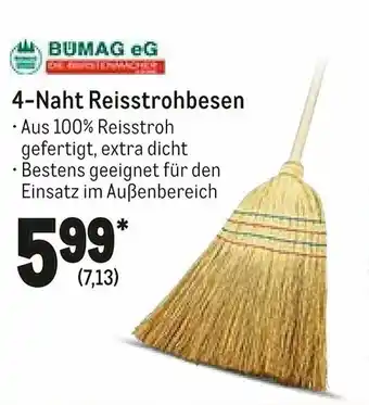 METRO 4 Nacht Reisstrohbesen Angebot