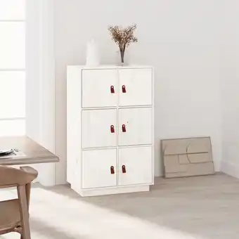 ManoMano Bonnevie - Highboard,Kommode Weiß 67x40x108,5 cm Massivholz Kiefer vidaXL Angebot