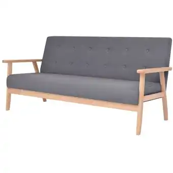 ManoMano Bonnevie - 3-Sitzer Sofa Stoff Dunkelgrau vidaXL104089 Angebot