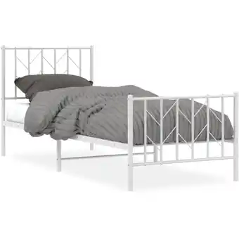 ManoMano Bettgestell mit Kopf- und Fußteil Metall Weiß 80x200 cm vidaXL671813 Angebot