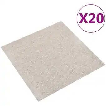 ManoMano Bonnevie - Teppichfliesen 20 Stk. Fußmatte 5 m² 50x50 cm Hellbeige vidaXL Angebot