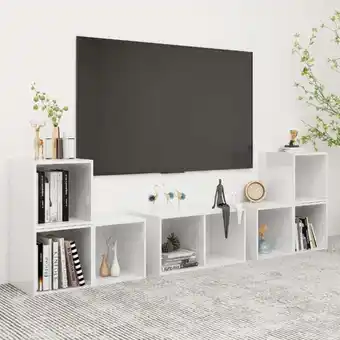 ManoMano Bonnevie - 6-tlg. TV-Schrank-Set,TV-Möbel Hochglanz-Weiß Holzwerkstoff vidaXL Angebot