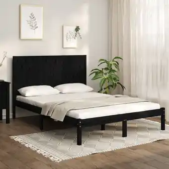 ManoMano Bonnevie - Massivholzbett,Schlafzimmerbett,Doppelbett Schwarz Kiefer 140x190 cm vidaXL Angebot