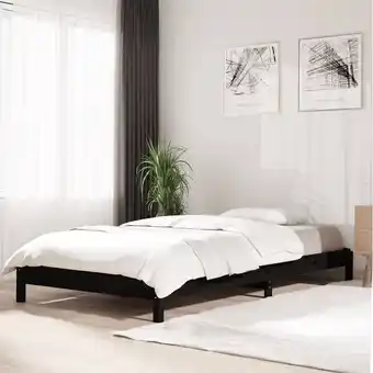 ManoMano Stapelbett Schwarz 80x200 cm Massivholz Kiefer vidaXL757126 Angebot