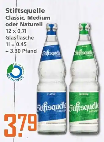 Klaas und Kock Stiftsquelle Classic, Medium oder Naturell 12x0,7L Angebot