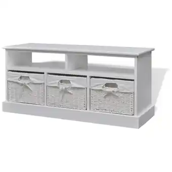 ManoMano Bonnevie - Truhenbank Ablagebank Sitzbank Aarau weiß vidaXL845673 Angebot